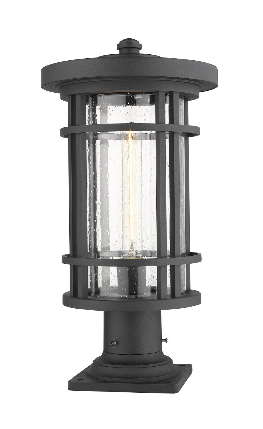 Z-LITE JORDAN OUTDOOR PIER MOUNTED FIXTURE | 570PHB-533PM-BK - Post