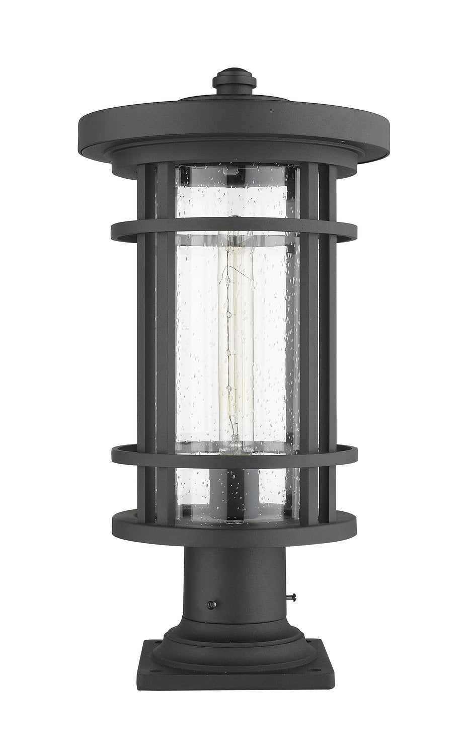 Z-LITE JORDAN OUTDOOR PIER MOUNTED FIXTURE | 570PHB-533PM-BK - Post