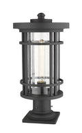 Z-LITE JORDAN OUTDOOR PIER MOUNTED FIXTURE | 570PHB-533PM-BK - Post