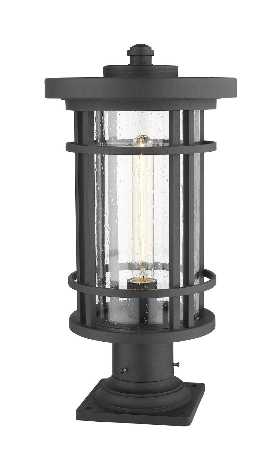Z-LITE JORDAN OUTDOOR PIER MOUNTED FIXTURE | 570PHB-533PM-BK - Post