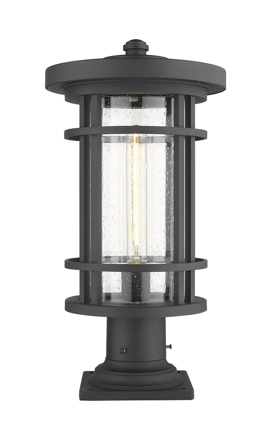Z-LITE JORDAN OUTDOOR PIER MOUNTED FIXTURE | 570PHB-533PM-BK - Post