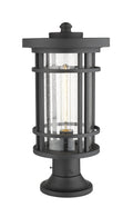 Z-LITE JORDAN OUTDOOR PIER MOUNTED FIXTURE | 570PHB-553PM-BK - Post