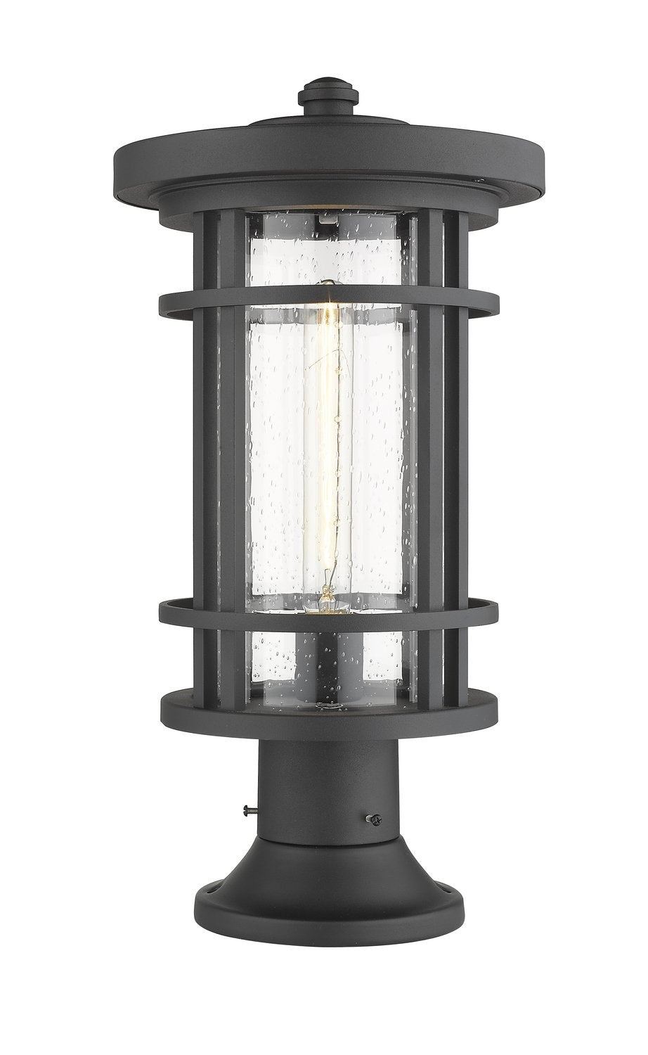 Z-LITE JORDAN OUTDOOR PIER MOUNTED FIXTURE | 570PHB-553PM-BK - Post