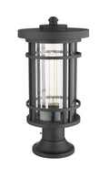 Z-LITE JORDAN OUTDOOR PIER MOUNTED FIXTURE | 570PHB-553PM-BK - Post
