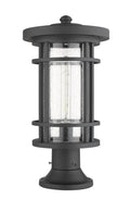 Z-LITE JORDAN OUTDOOR PIER MOUNTED FIXTURE | 570PHB-553PM-BK - Post