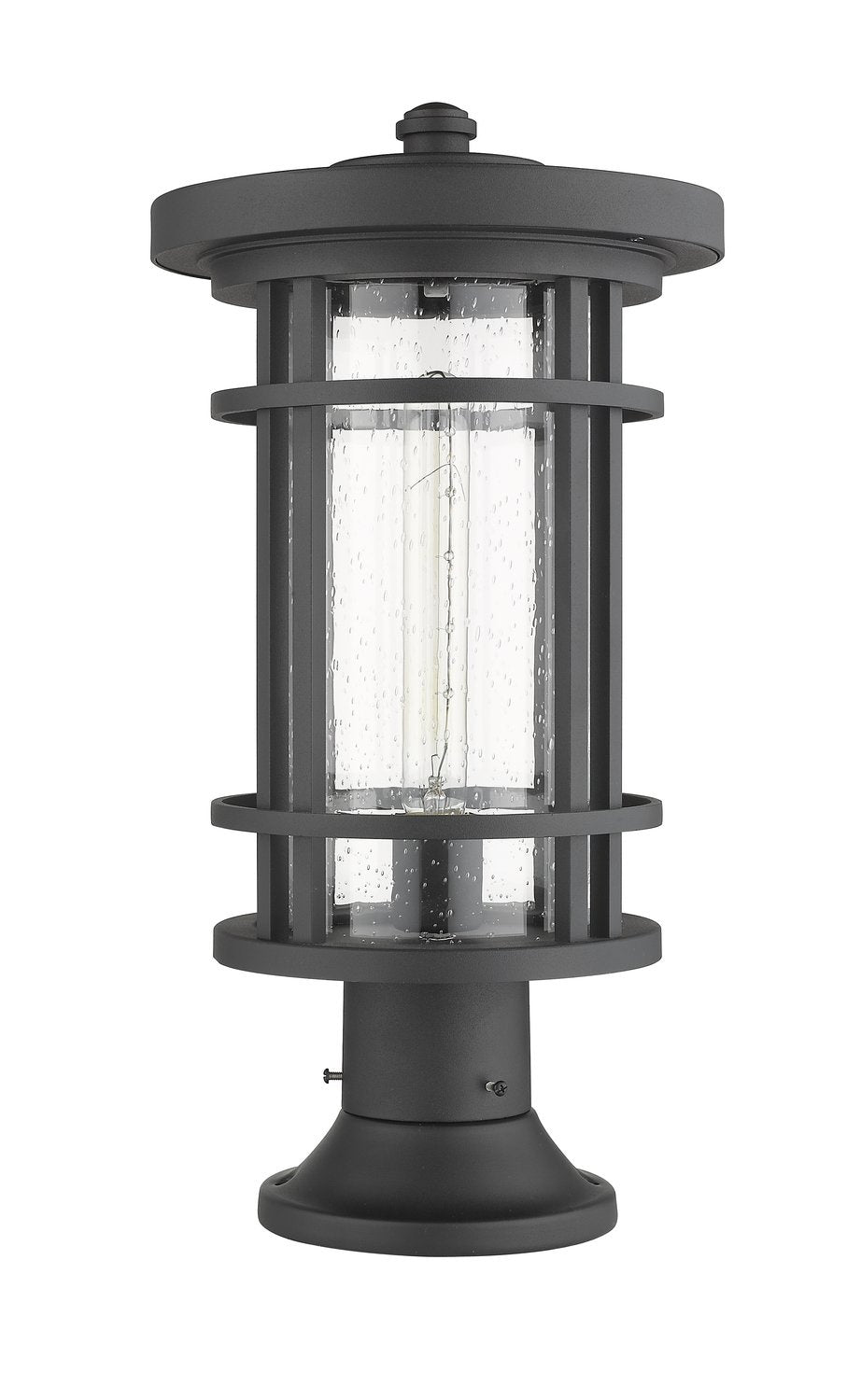 Z-LITE JORDAN OUTDOOR PIER MOUNTED FIXTURE | 570PHB-553PM-BK - Post