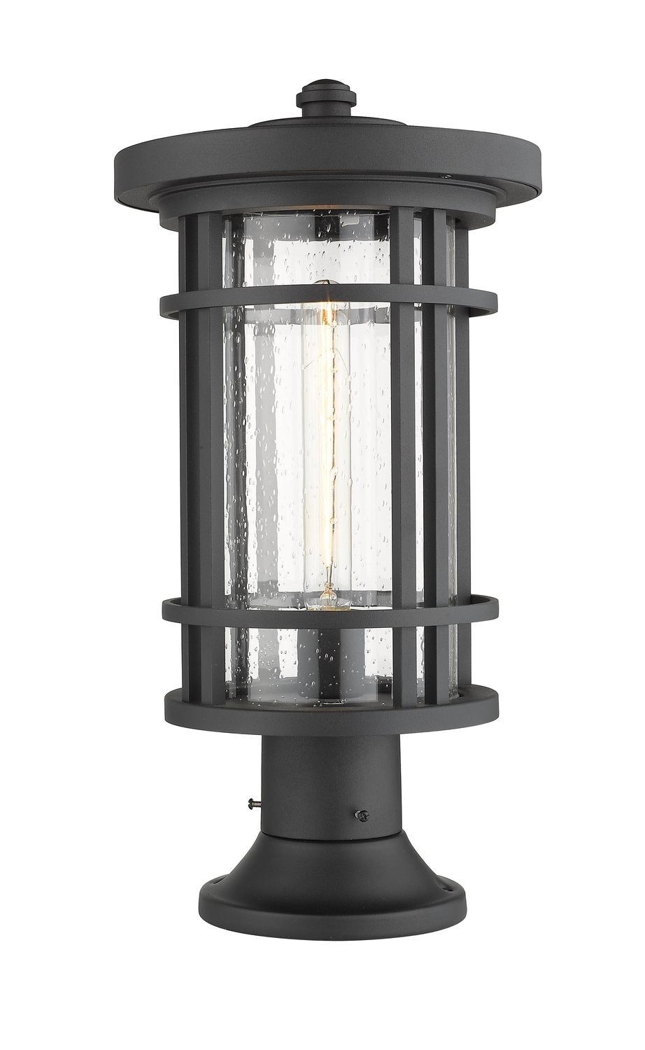 Z-LITE JORDAN OUTDOOR PIER MOUNTED FIXTURE | 570PHB-553PM-BK - Post