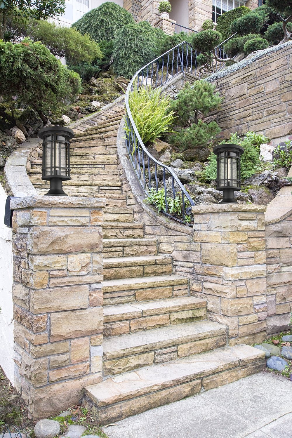 Z-LITE JORDAN OUTDOOR PIER MOUNTED FIXTURE | 570PHB-553PM-BK - Post