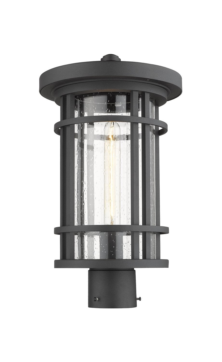 Z-LITE JORDAN OUTDOOR POST MOUNT FIXTURE | 570PHB-BK - Post