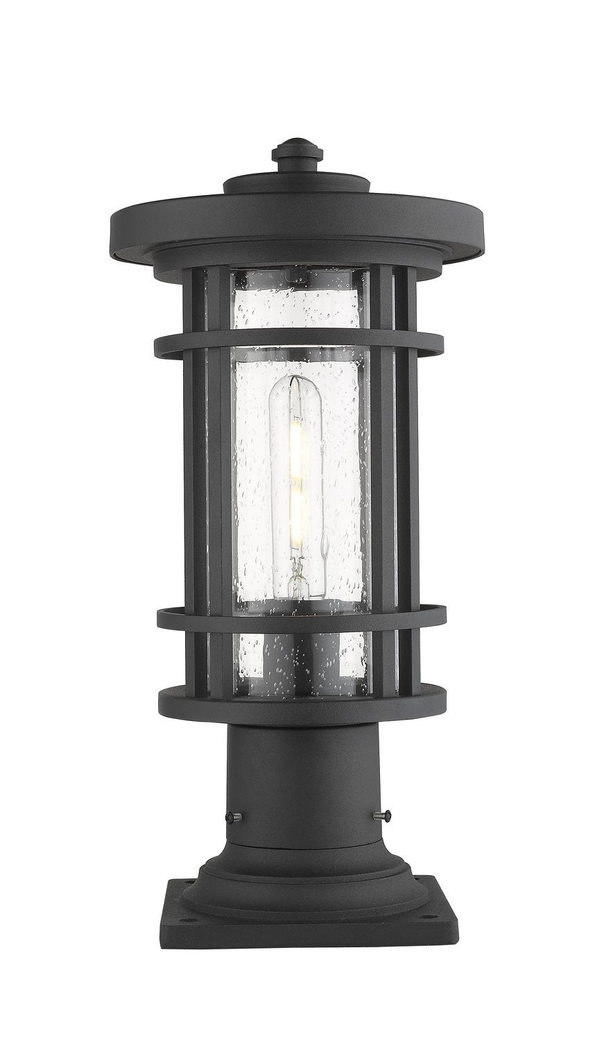 Z-LITE JORDAN OUTDOOR PIER MOUNTED FIXTURE | 570PHM-533PM-BK - Post
