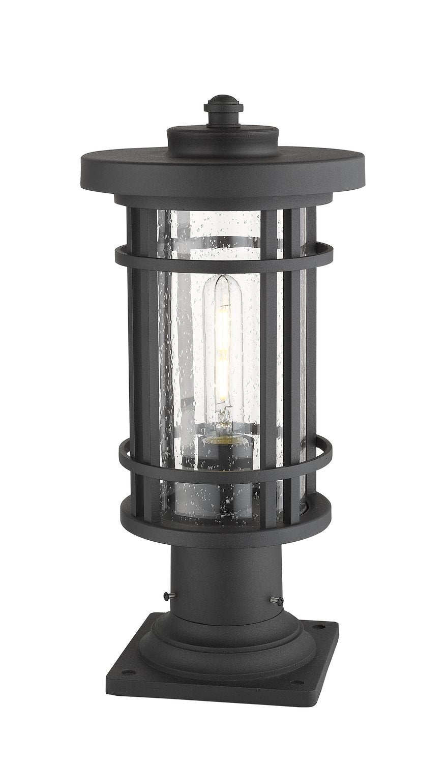Z-LITE JORDAN OUTDOOR PIER MOUNTED FIXTURE | 570PHM-533PM-BK - Post
