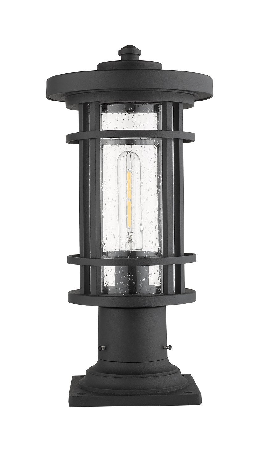 Z-LITE JORDAN OUTDOOR PIER MOUNTED FIXTURE | 570PHM-533PM-BK - Post