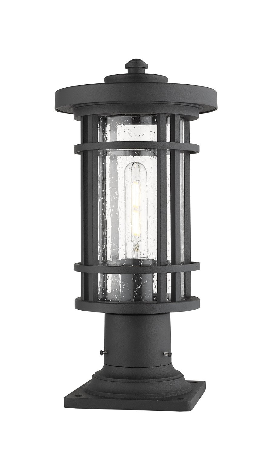 Z-LITE JORDAN OUTDOOR PIER MOUNTED FIXTURE | 570PHM-533PM-BK - Post