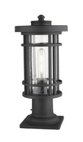 Z-LITE JORDAN OUTDOOR PIER MOUNTED FIXTURE | 570PHM-533PM-BK - Post