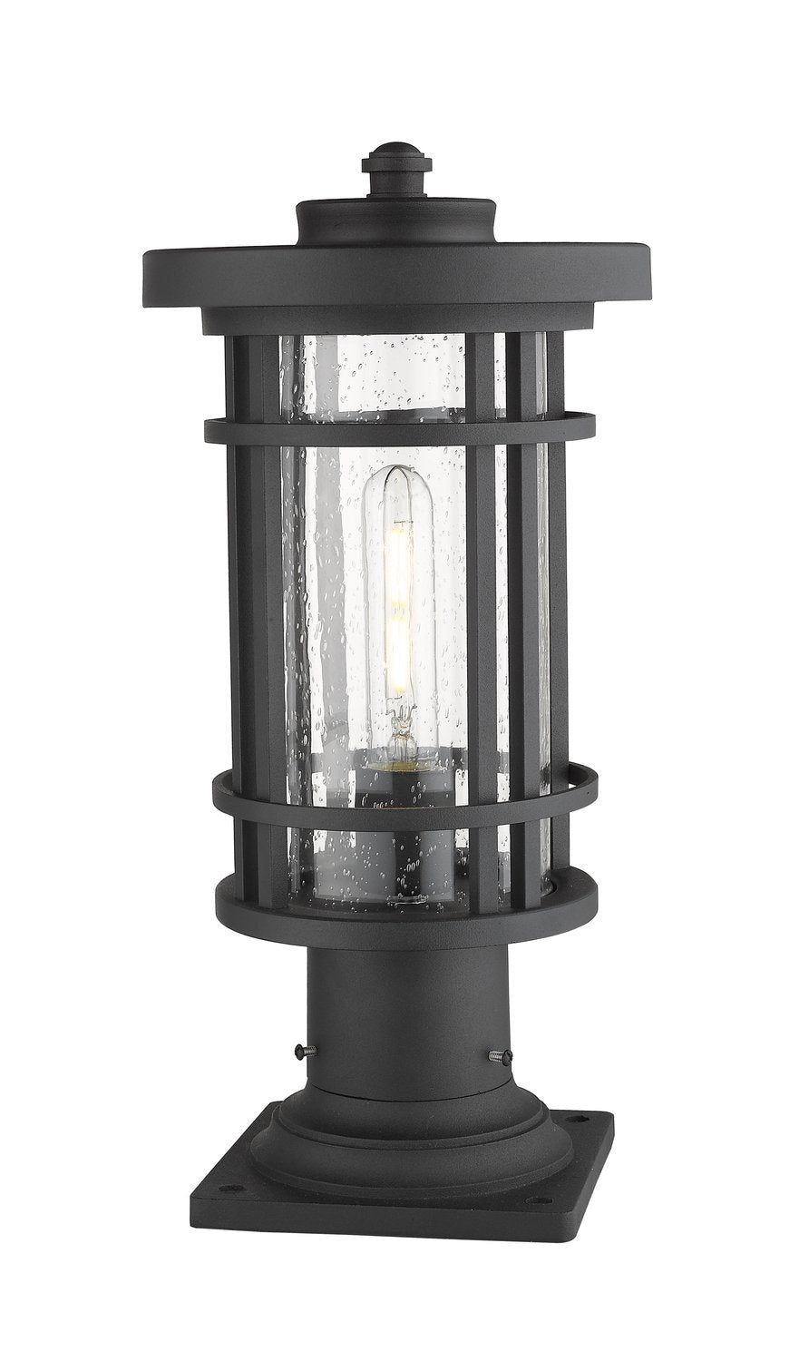 Z-LITE JORDAN OUTDOOR PIER MOUNTED FIXTURE | 570PHM-533PM-BK - Post