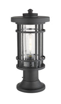 Z-LITE JORDAN OUTDOOR PIER MOUNTED FIXTURE | 570PHM-553PM-BK - Post