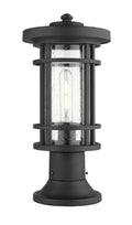 Z-LITE JORDAN OUTDOOR PIER MOUNTED FIXTURE | 570PHM-553PM-BK - Post