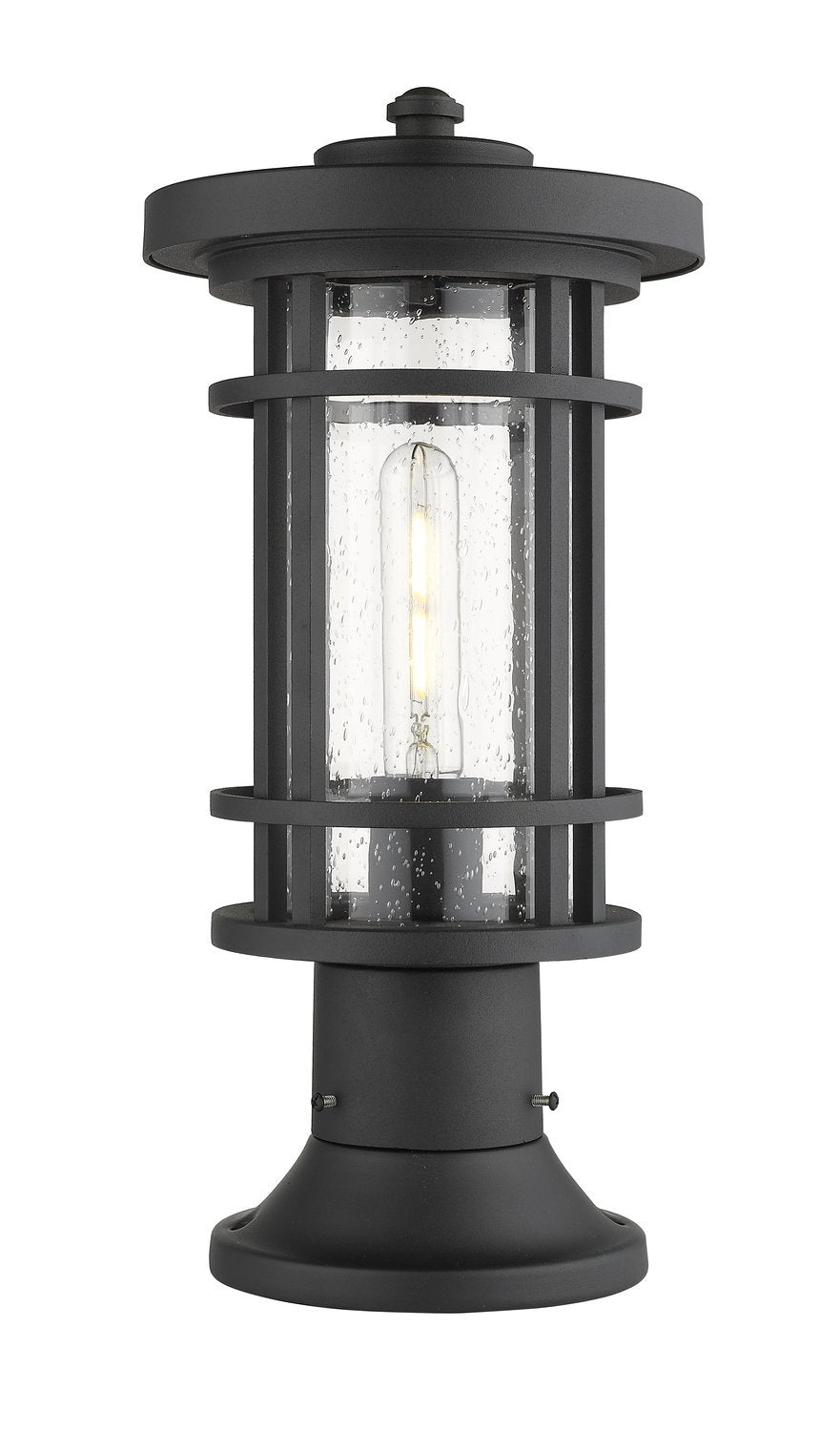 Z-LITE JORDAN OUTDOOR PIER MOUNTED FIXTURE | 570PHM-553PM-BK - Post