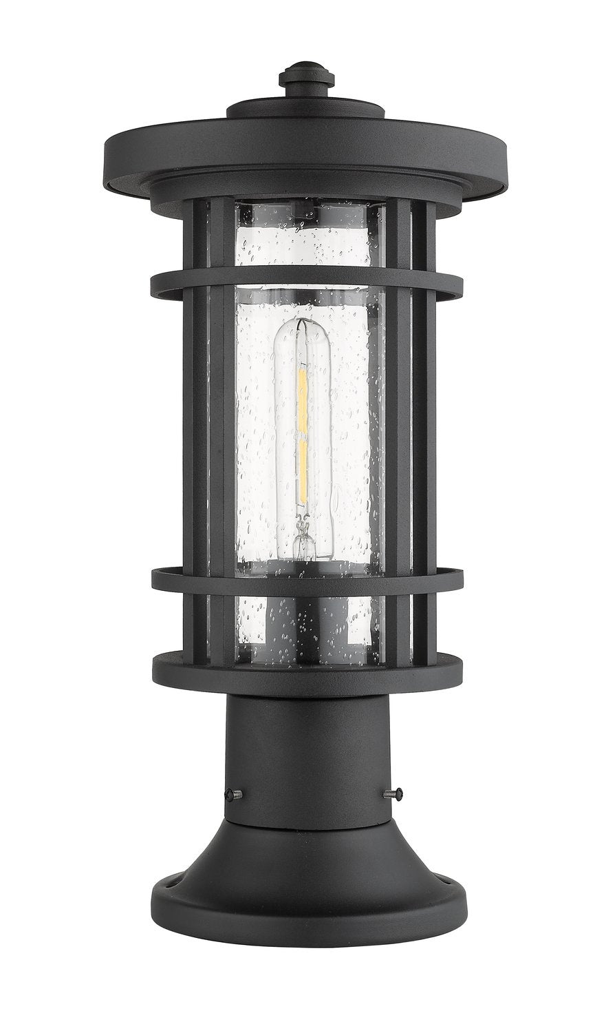 Z-LITE JORDAN OUTDOOR PIER MOUNTED FIXTURE | 570PHM-553PM-BK - Post