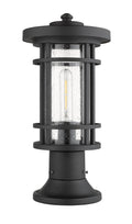 Z-LITE JORDAN OUTDOOR PIER MOUNTED FIXTURE | 570PHM-553PM-BK - Post