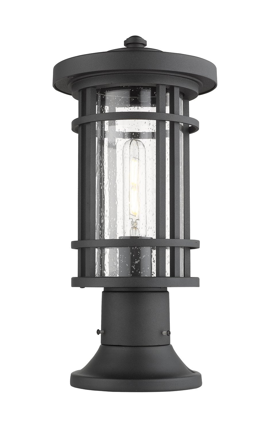 Z-LITE JORDAN OUTDOOR PIER MOUNTED FIXTURE | 570PHM-553PM-BK - Post