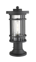 Z-LITE JORDAN OUTDOOR PIER MOUNTED FIXTURE | 570PHM-553PM-BK - Post