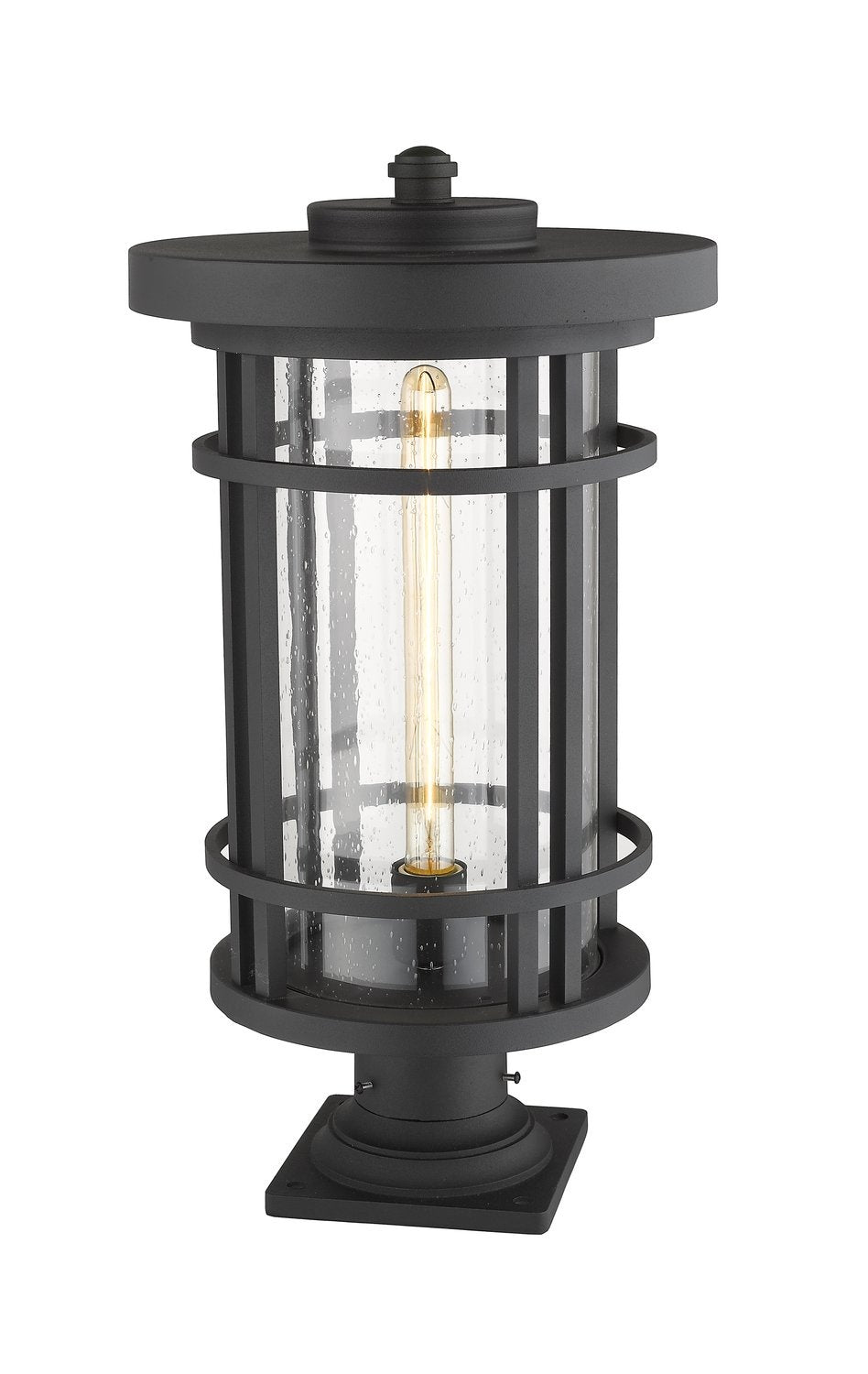 Z-LITE JORDAN OUTDOOR PIER MOUNTED FIXTURE | 570PHXL-533PM-BK - Post