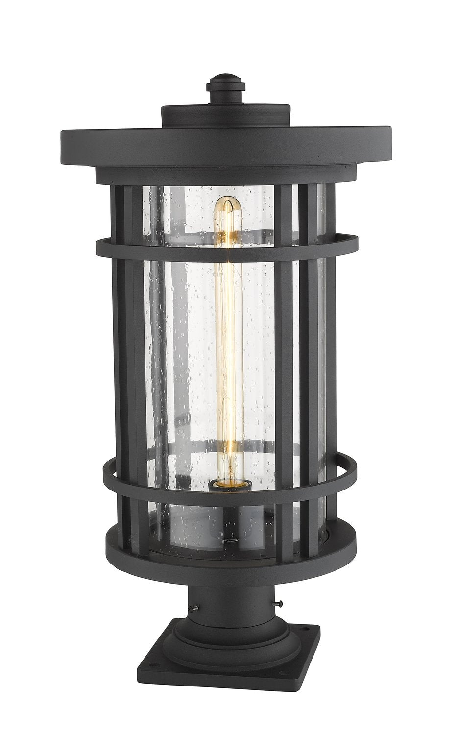 Z-LITE JORDAN OUTDOOR PIER MOUNTED FIXTURE | 570PHXL-533PM-BK - Post
