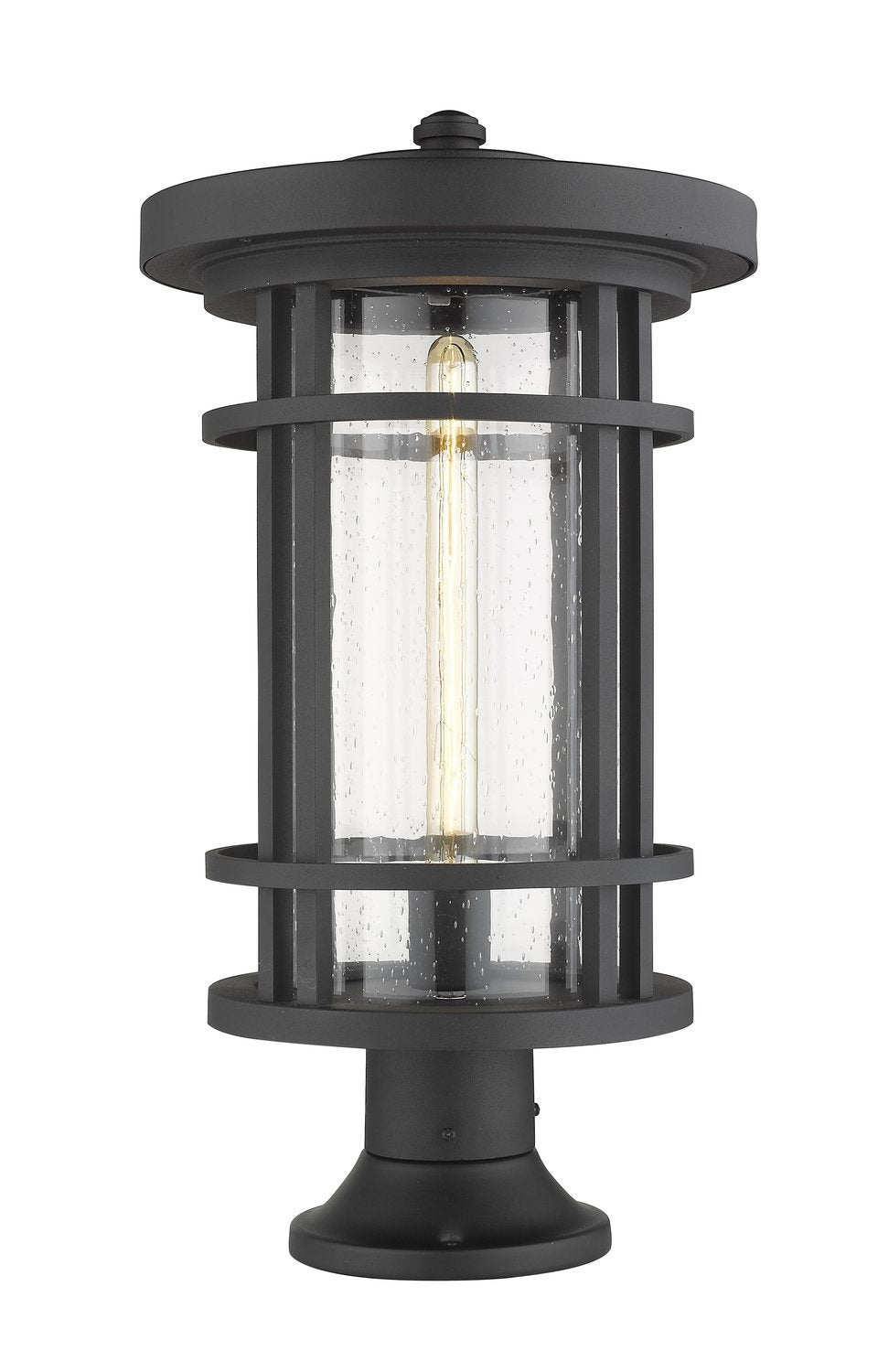 Z-LITE JORDAN OUTDOOR PIER MOUNTED FIXTURE | 570PHXL-553PM-BK - Post