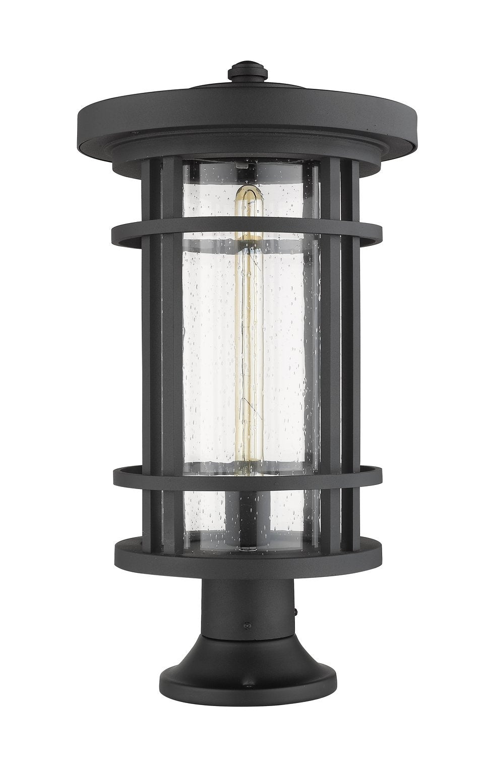 Z-LITE JORDAN OUTDOOR PIER MOUNTED FIXTURE | 570PHXL-553PM-BK - Post