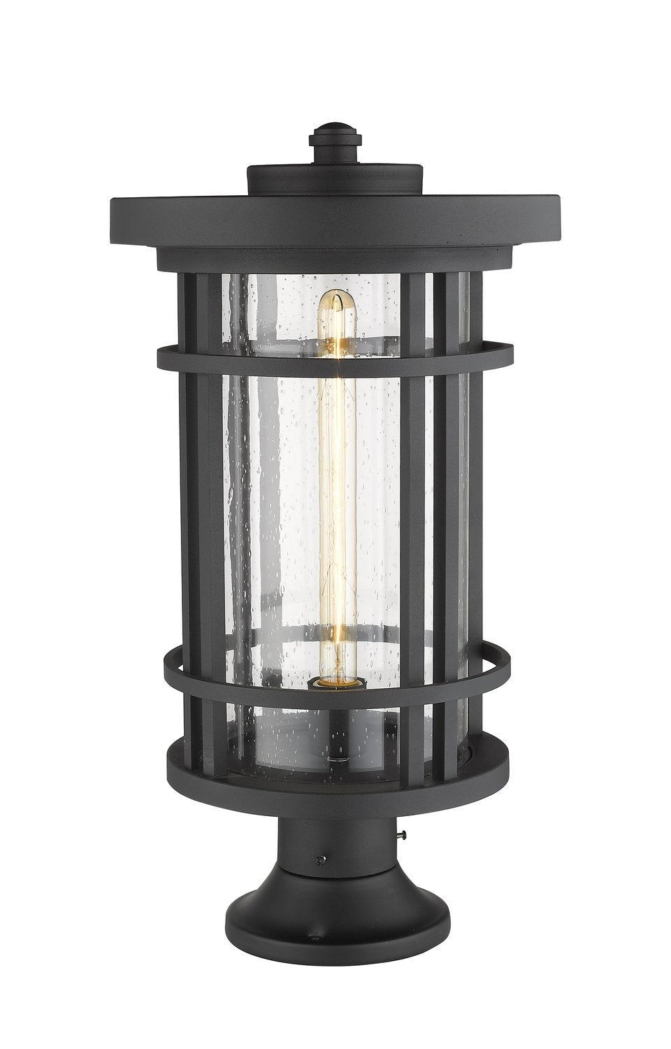 Z-LITE JORDAN OUTDOOR PIER MOUNTED FIXTURE | 570PHXL-553PM-BK - Post