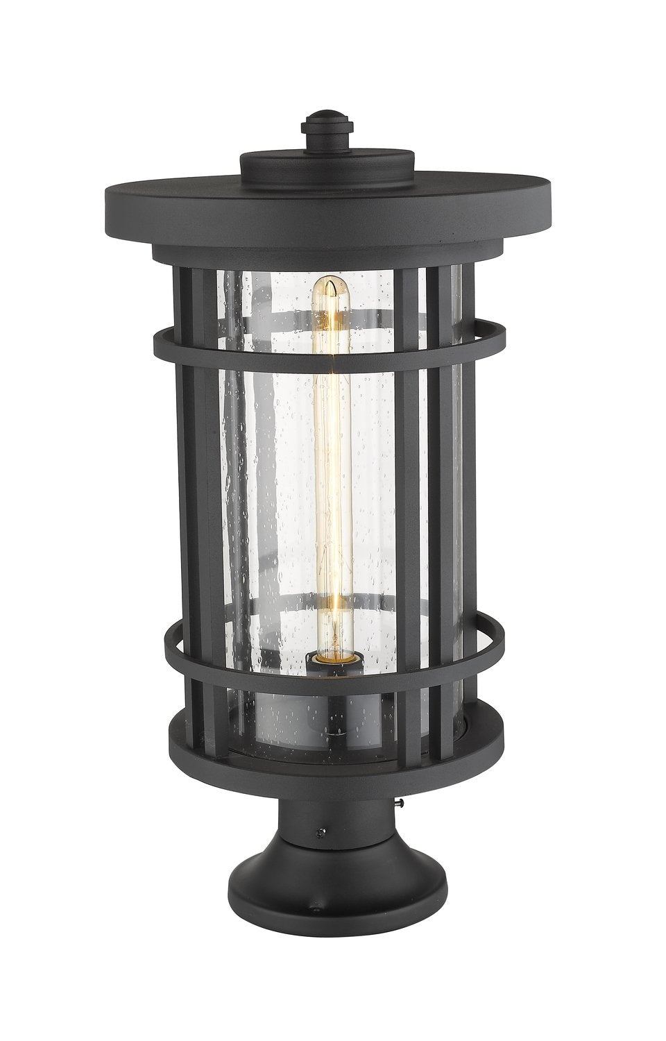 Z-LITE JORDAN OUTDOOR PIER MOUNTED FIXTURE | 570PHXL-553PM-BK - Post