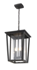 Z-LITE, SEOUL OUTDOOR CHAIN MOUNT CEILING FIXTURE, OUTDOOR CEILING LIGHTS