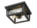 Z-LITE, SEOUL OUTDOOR FLUSH MOUNT, OUTDOOR CEILING LIGHT