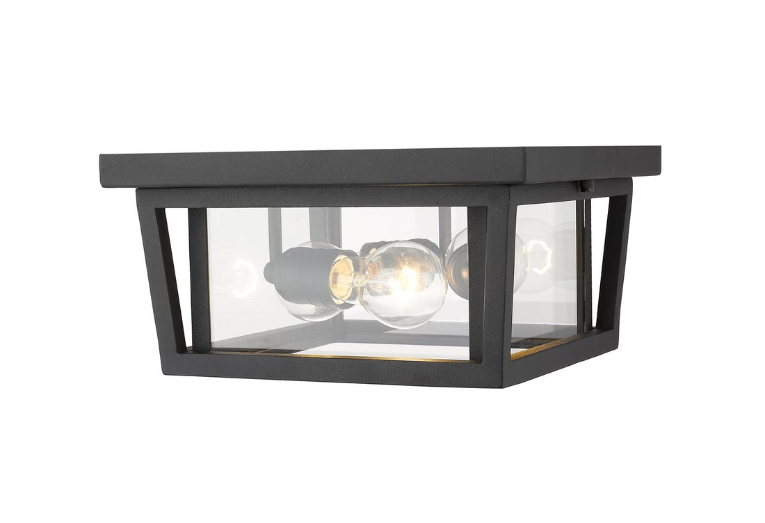 Z-LITE, SEOUL OUTDOOR FLUSH MOUNT, OUTDOOR CEILING LIGHTS