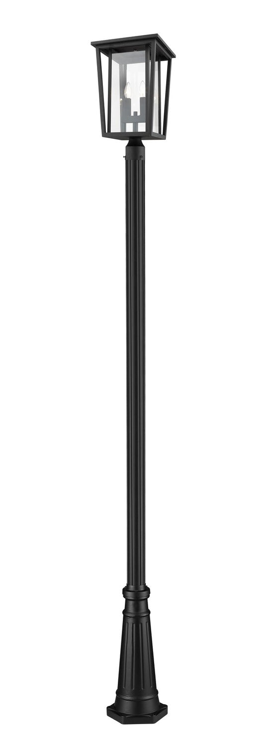 Z-LITE SEOUL OUTDOOR POST MOUNTED FIXTURE | 571PHBR-519P-BK - Post