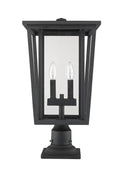 Z-LITE SEOUL OUTDOOR PIER MOUNTED FIXTURE | 571PHBR-533PM-BK - Post