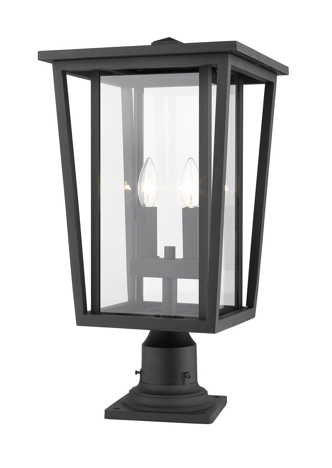 Z-LITE SEOUL OUTDOOR PIER MOUNTED FIXTURE | 571PHBR-533PM-BK