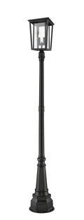 Z-LITE SEOUL OUTDOOR POST MOUNTED FIXTURE | 571PHBR-564P-BK - Post