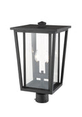 Z-LITE SEOUL OUTDOOR POST MOUNT FIXTURE | 571PHBR-BK - Post