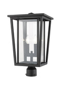 Z-LITE SEOUL OUTDOOR POST MOUNT FIXTURE | 571PHBR-BK - Post