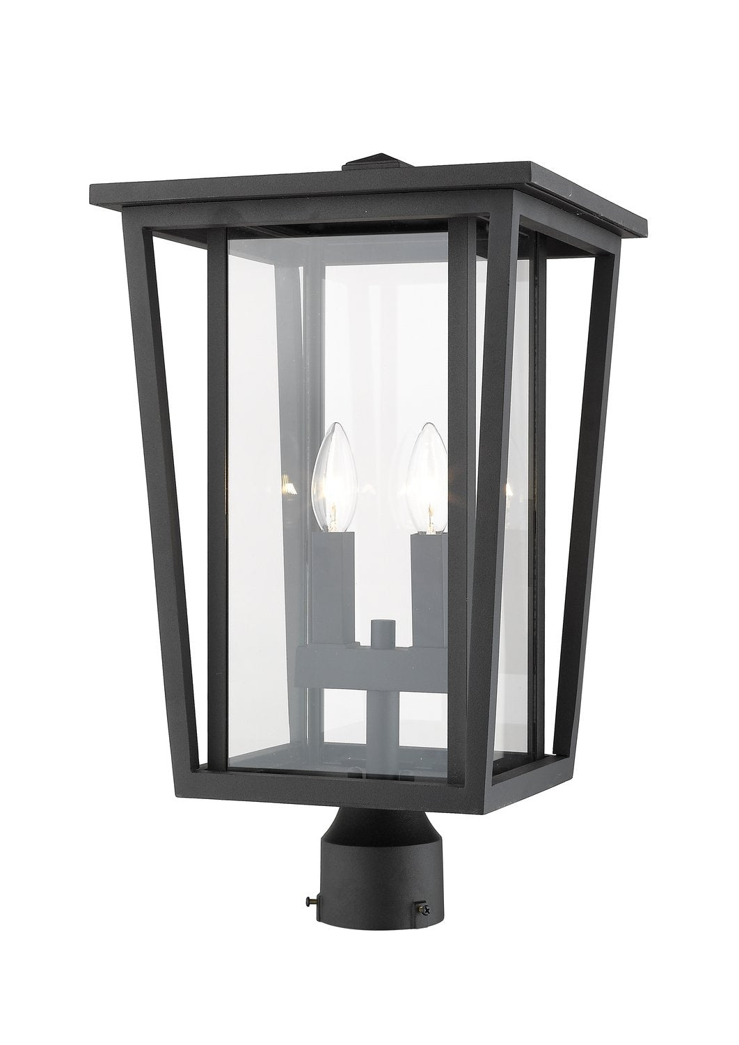 Z-LITE SEOUL OUTDOOR POST MOUNT FIXTURE | 571PHBR-BK - Post