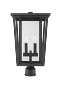 Z-LITE SEOUL OUTDOOR POST MOUNT FIXTURE | 571PHBR-BK - Post