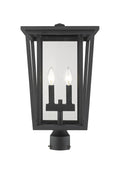 Z-LITE SEOUL OUTDOOR POST MOUNT FIXTURE | 571PHBR-BK - Post