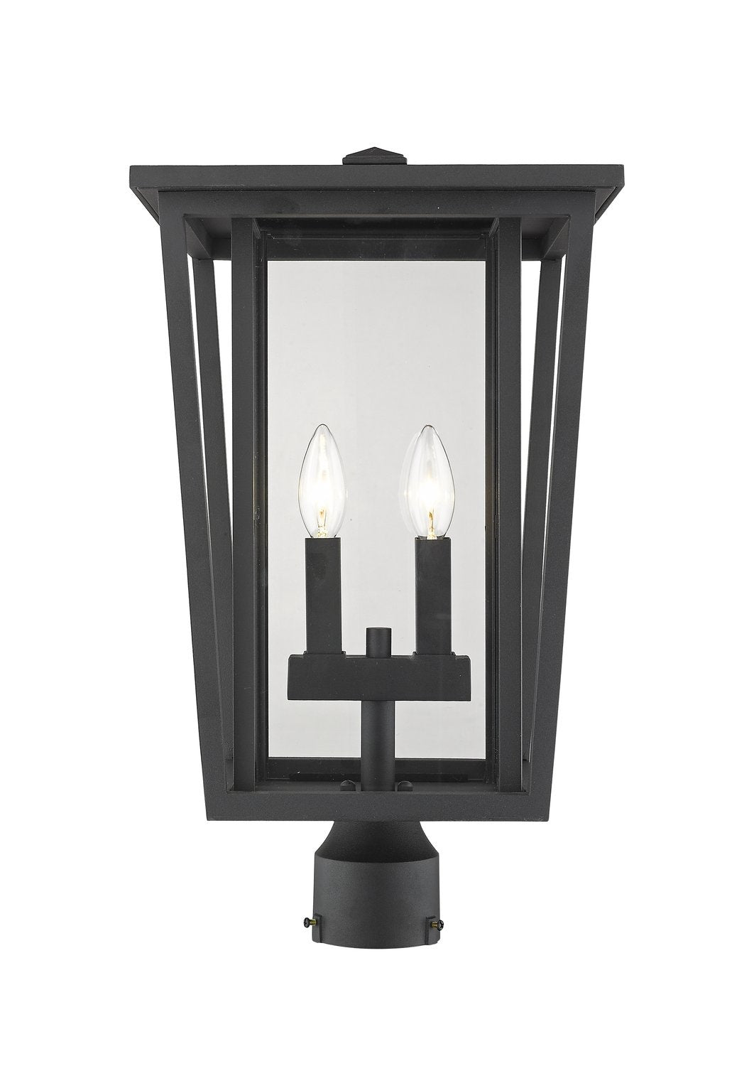 Z-LITE SEOUL OUTDOOR POST MOUNT FIXTURE | 571PHBR-BK - Post