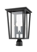 Z-LITE SEOUL OUTDOOR POST MOUNT FIXTURE | 571PHBR-BK - Post