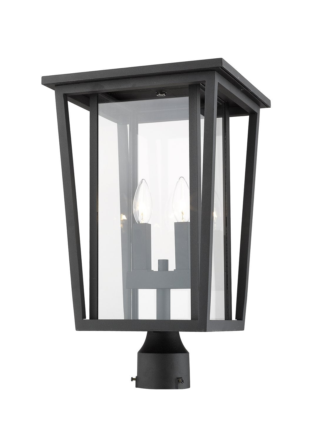 Z-LITE SEOUL OUTDOOR POST MOUNT FIXTURE | 571PHBR-BK - Post
