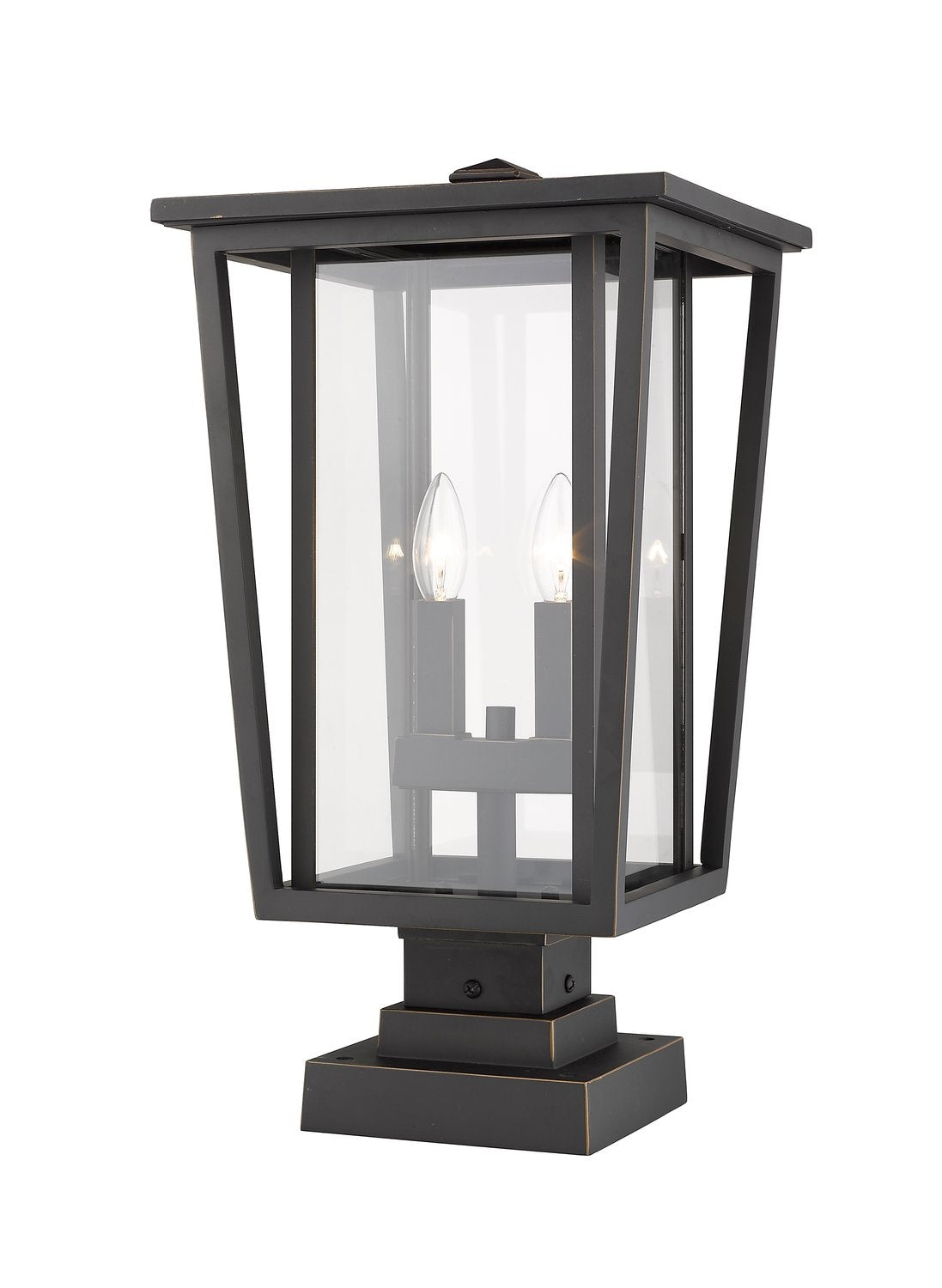 Z-LITE SEOUL OUTDOOR PIER MOUNTED FIXTURE | 571PHBS-SQPM-ORB
