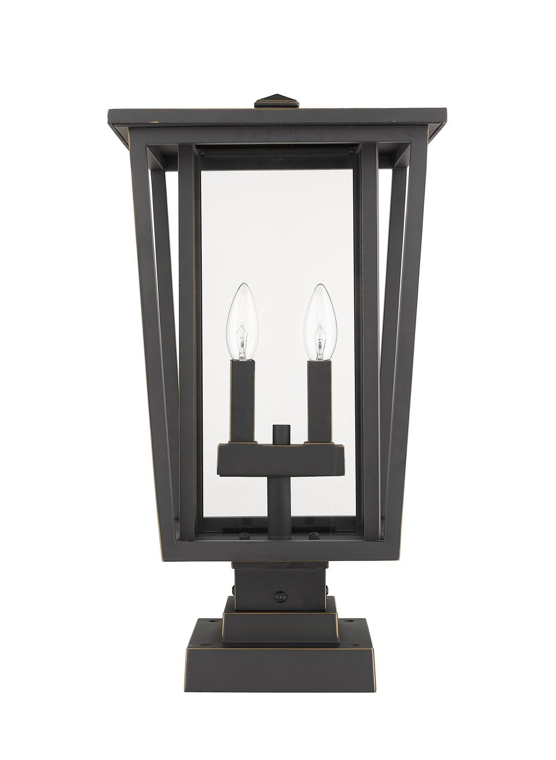 Z-LITE SEOUL OUTDOOR PIER MOUNTED FIXTURE | 571PHBS-SQPM-ORB
