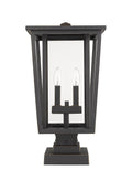 Z-LITE SEOUL OUTDOOR PIER MOUNTED FIXTURE | 571PHBS-SQPM-ORB - Post